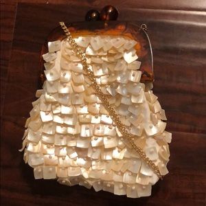 Zara Vintage Shell Crossbody with Tortoise Clasp